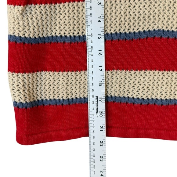 VINTAGE Y2K Americana Crochet American Flag 4th of July Shirt Womens Size Medium - Picture 4 of 6